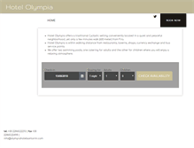 Tablet Screenshot of olympiahotelsantorini.com